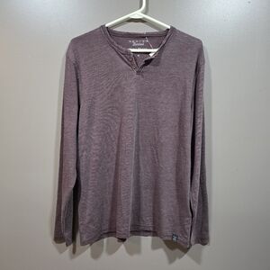 Men's Henley Shirt in Maroon by Lucky Brand